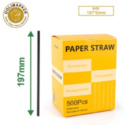 Paper Straw D6mmx197mmh