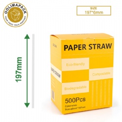 Paper Straw D6mmx197mmh