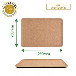 280*200mm anti-slip dining plate