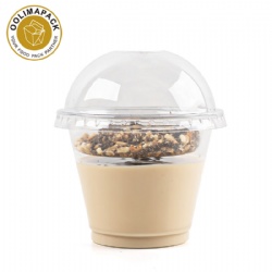 Yogurt parfait cups with lids