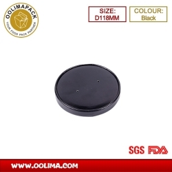 D118mm Black paper lid