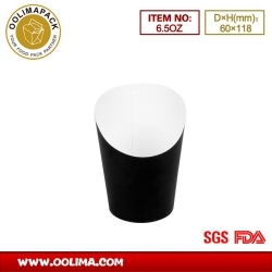 6.5OZ Black scoop cup